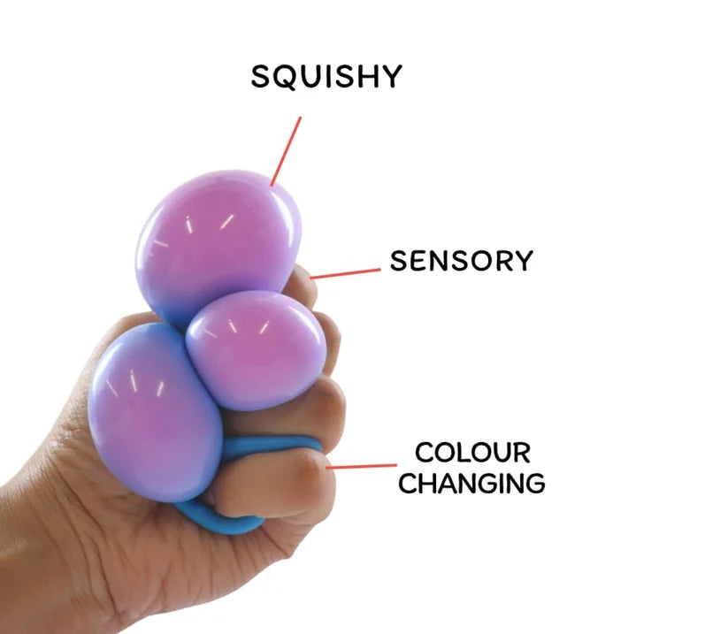 SCOOBIES Rollin Ball – Color-Changing Squishy Stress Relief Toy for Kids & Adults