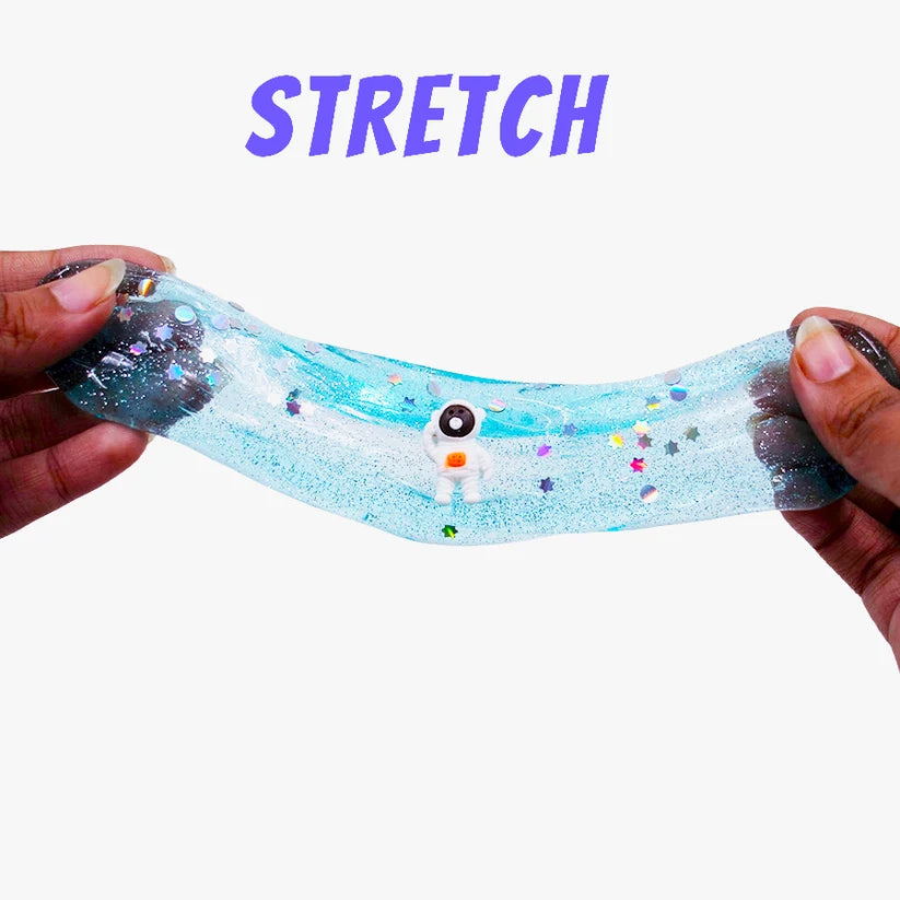 Scoobies Squish & Stack Cosmic Slime Set, 2 Glittery Slimes + 1 Sparkle Box