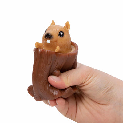 Nutty Squirrel Popper Squeezy Toy
