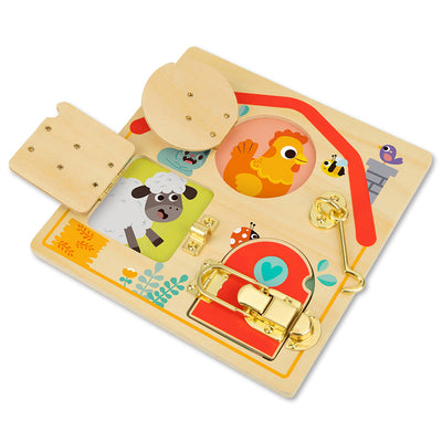 Wooden Latches Activity Board