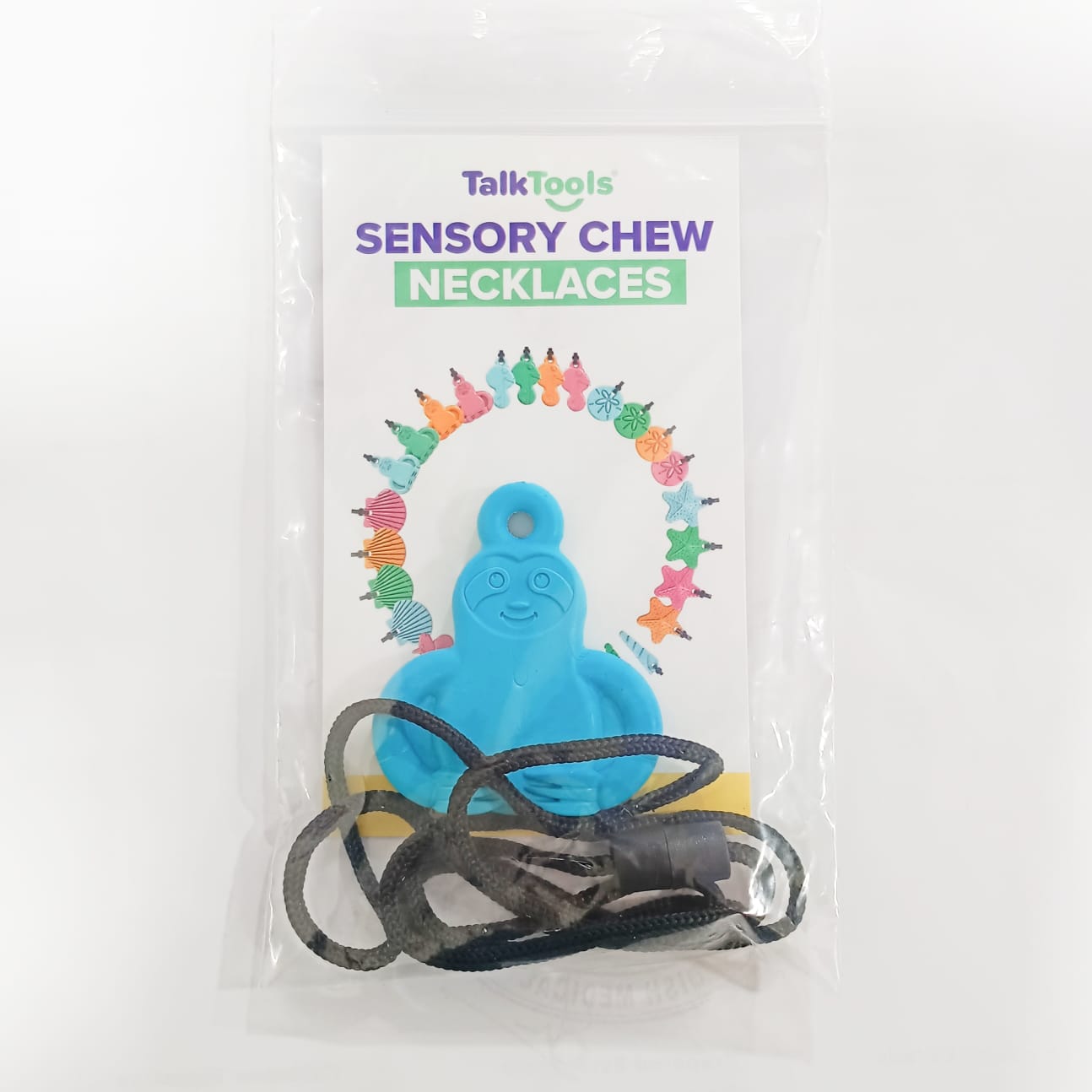 TalkTools Sensory Chew Necklace-Sloth(Soft/Blue)