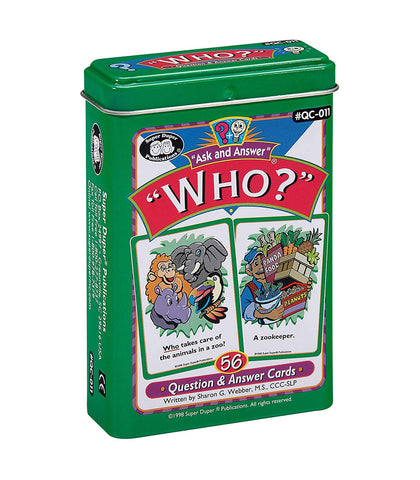 Ask and Answer "Who" Cards