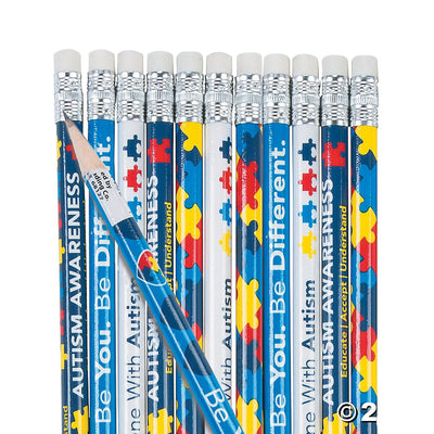 Autism Awareness Pencil - SensorySouk.com
