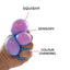 SCOOBIES Rollin Ball – Color-Changing Squishy Stress Relief Toy for Kids & Adults
