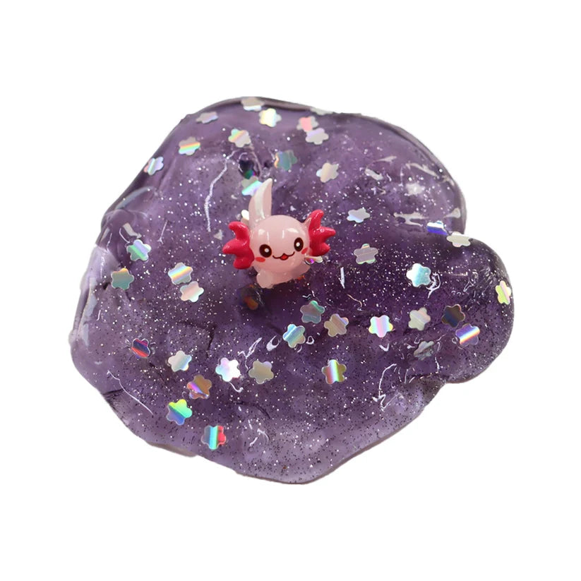 Scoobies Squish & Stack Pink & Purple AXO Slime Set, 2 Glittery Slimes + 1 Sparkle Box