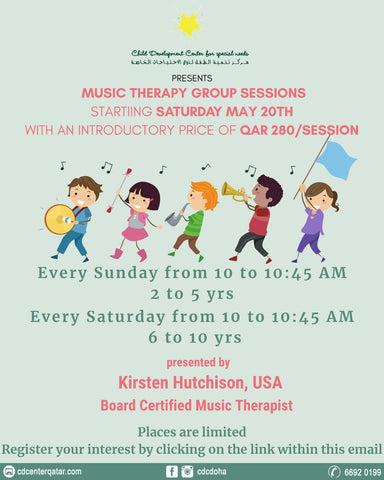 Child Development Center Music Therapy Group Sessions