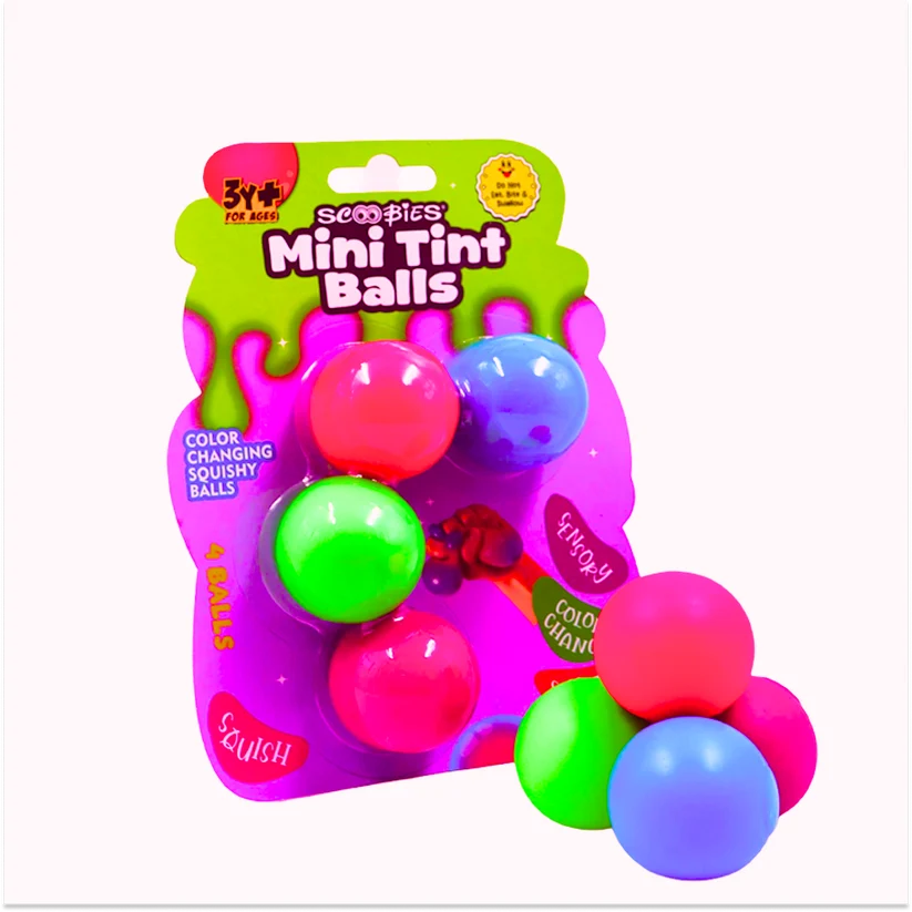 Scoobies Mini Tint Balls: Color-Changing Squishy Balls