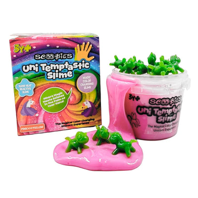 Uni Temptastic Slime: Color-Changing Slime Play with wall sticking Uni Dawdlers