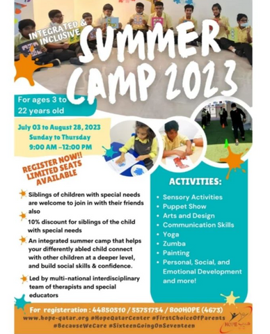 Summer Camp: Hope Qatar Center
