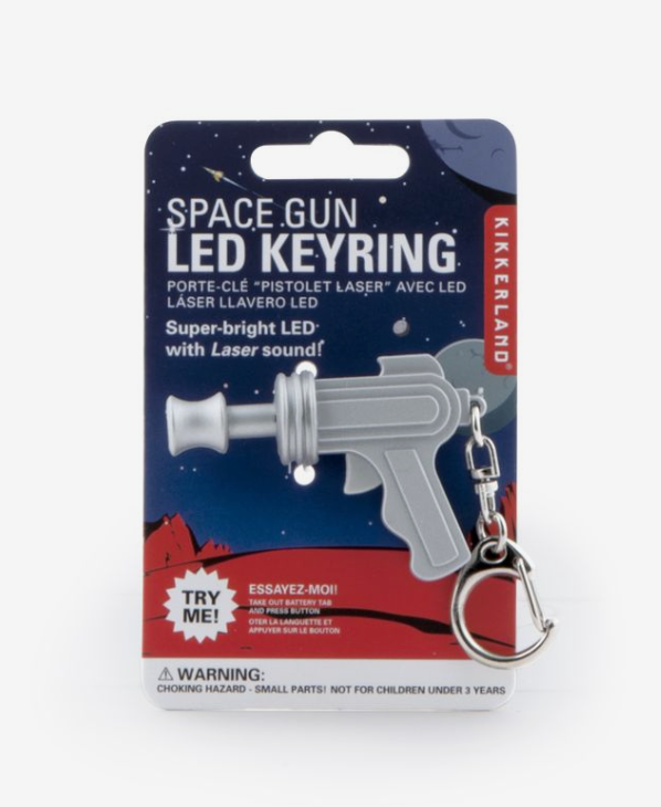Space Gun Led Keychain - SensorySouk.com