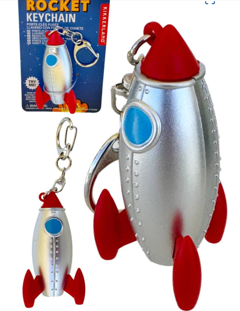Rocket Key Chain with LED & Sound - SensorySouk.com