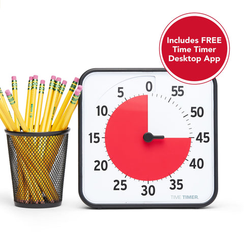 Time Timer Original 60 Minute Visual Timer 8"+ Dry Erase Card