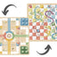 2 in 1 Wooden Board Game-Snakes & Ladders + Ludo