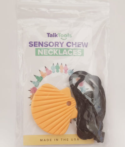 TalkTools Sensory Chew Necklace-Sea Shell(Tough/Yellow)