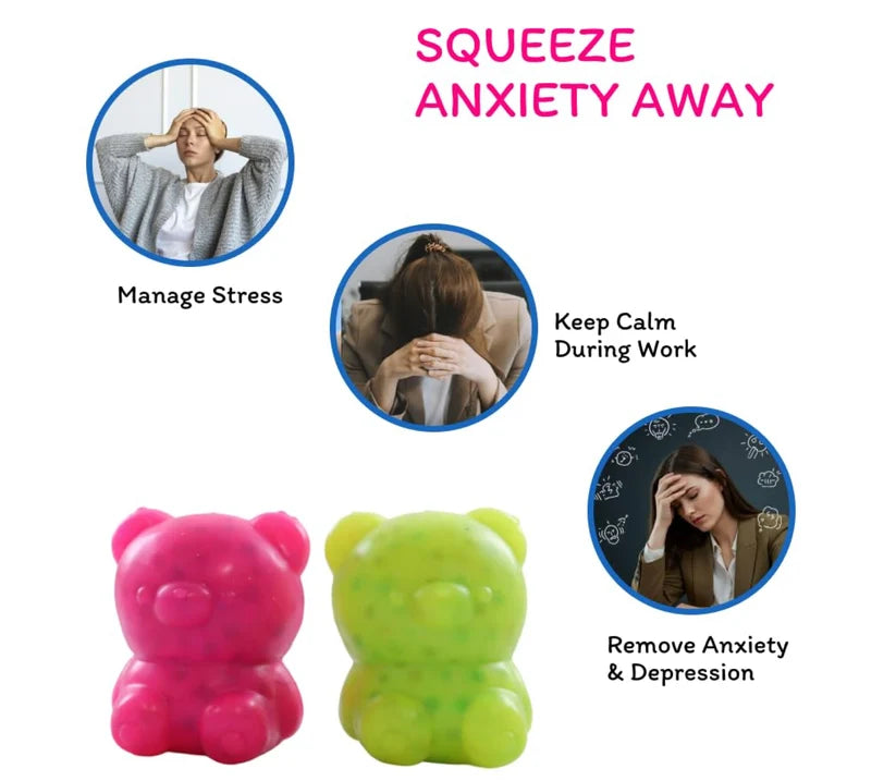 Beady Bear – Soft Squishy Stress Relief Toy for Kids