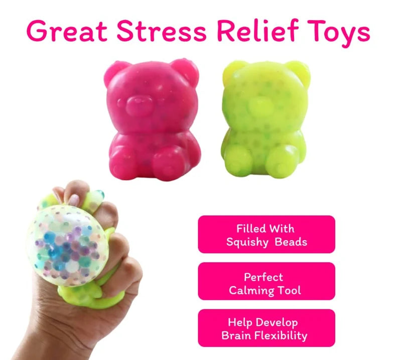 Beady Bear – Soft Squishy Stress Relief Toy for Kids