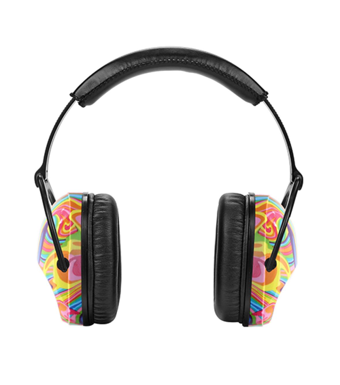 Printed Noise Reduction Headphones-Fits up to adult size