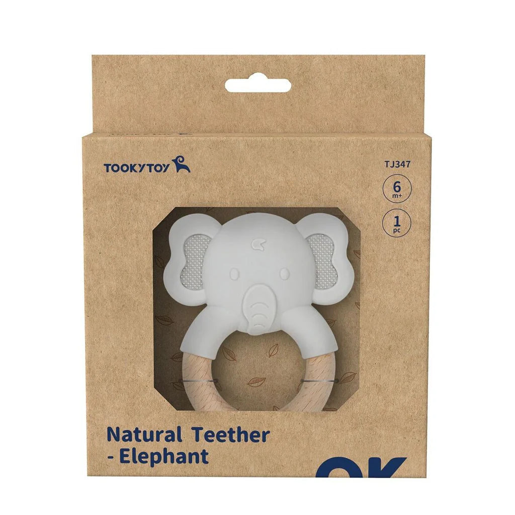 Natural Teether-Elephant