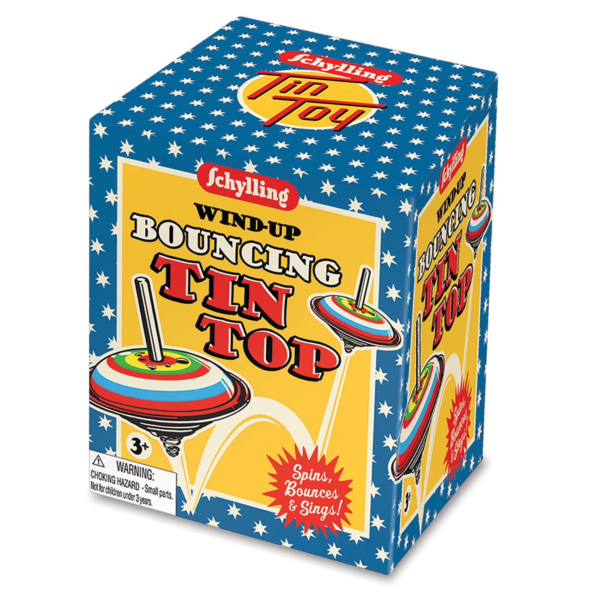Wind-Up Bouncing Tin Top - SensorySouk.com