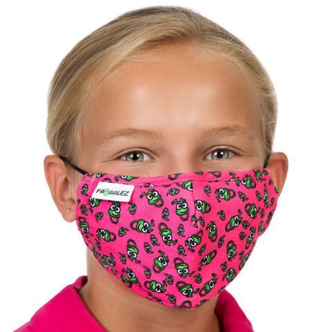 Kids Reusable Cloth Face Mask + 10 Filters