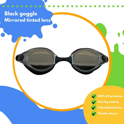 Masterz Adult Swim Goggles-Black